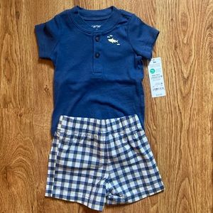 Carter’s 3 Month Baby Shorts and T-Shirt